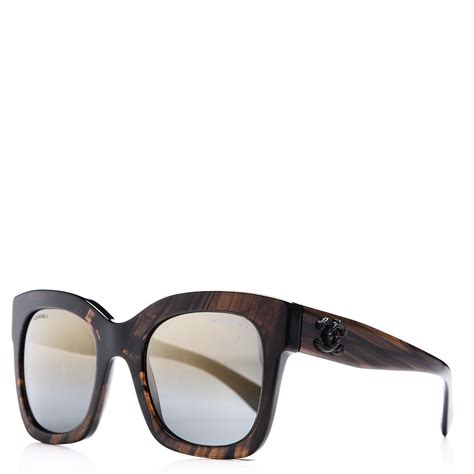 chanel glasses 5357|CHANEL Mirror CC Sunglasses 5357 Brown .